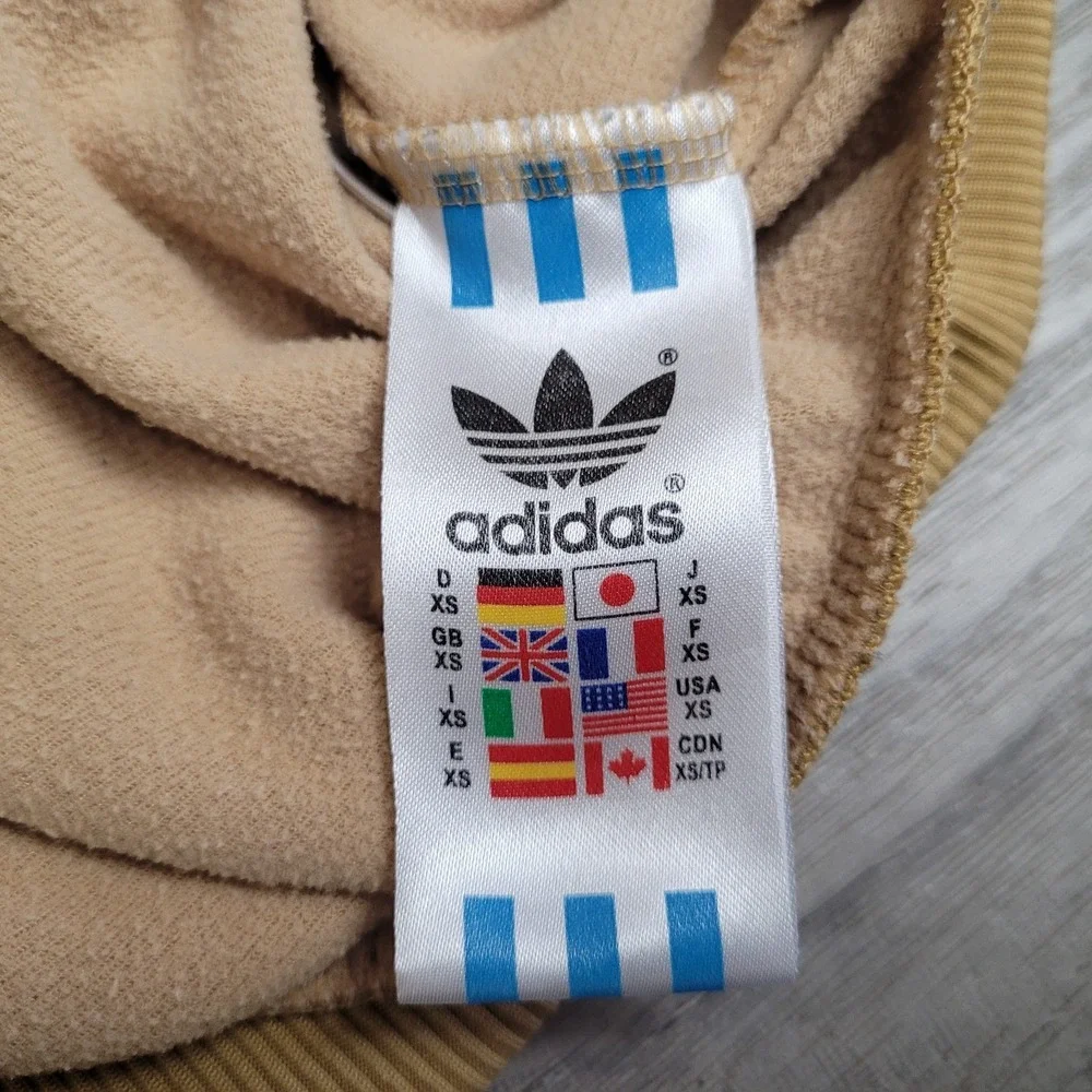 Vintage Adidas Originals Track Jacket Mens XS Brown Colorblock Trefoil‎ Y2K 2005